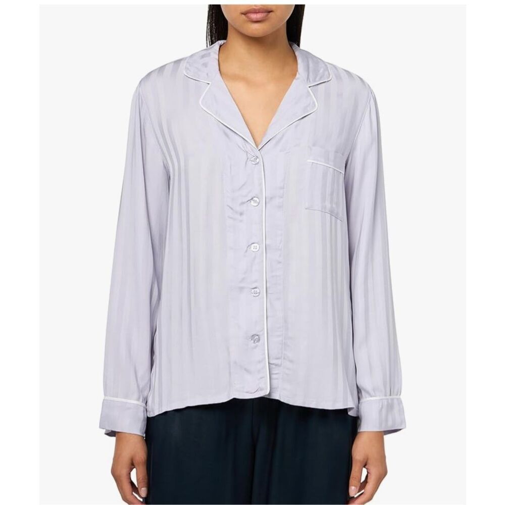 PJ Salvage Women's Sunday Sateen Long Sleeve Top Size XL